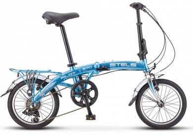 Велосипед 16" STELS Pilot-370 (Голубой / Хром )