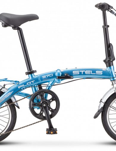 Велосипед 16" STELS Pilot-370 (Голубой / Хром )