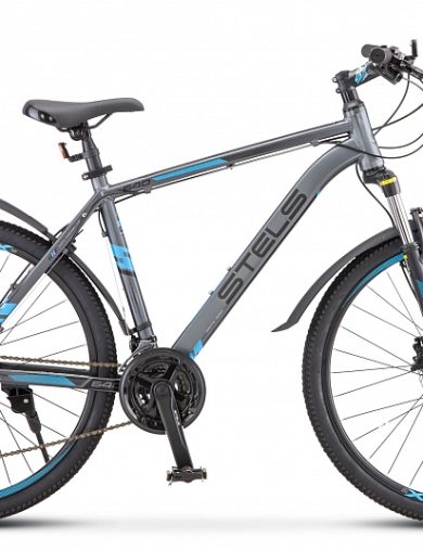 Велосипед 26" STELS Navigator-640 D (19" Серый/синий)