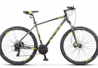 Велосипед 29" STELS Navigator-930 D (16.5" Антрацитовый/черный/лайм)