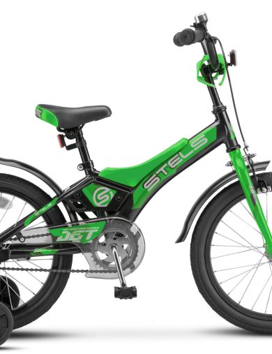 Велосипед 16"STELS JET ( 9"Черный/Зеленый)