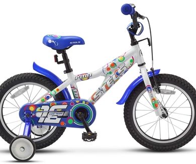 Велосипед 16" STELS Pilot-180 ( 9" Белый/синий )