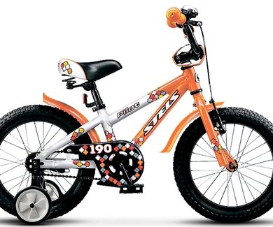 Велосипед 16" STELS Pilot-190 ( 8,5" Белый/оранжевый )