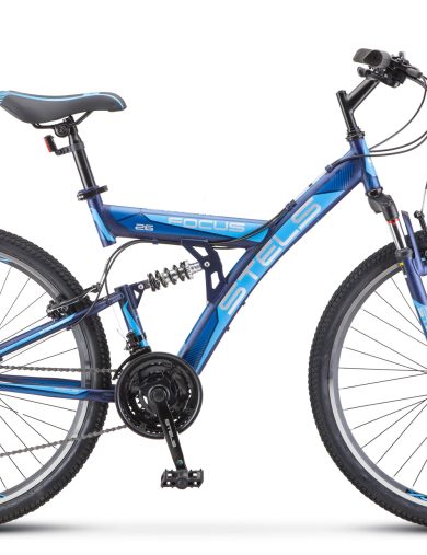 Велосипед 26" STELS Focus V (18" Темно-синий/синий)