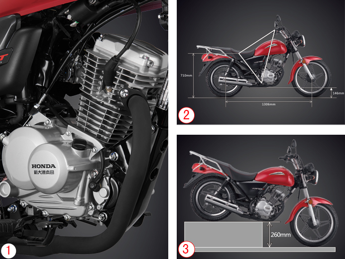 Мотоцикл дорожный Honda CBF125T — изображение 4