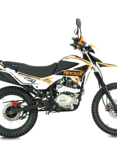 Мотоцикл эндуро ROCKOT ZR250 (белый/оранжевый, 21/18, ЭПТС)