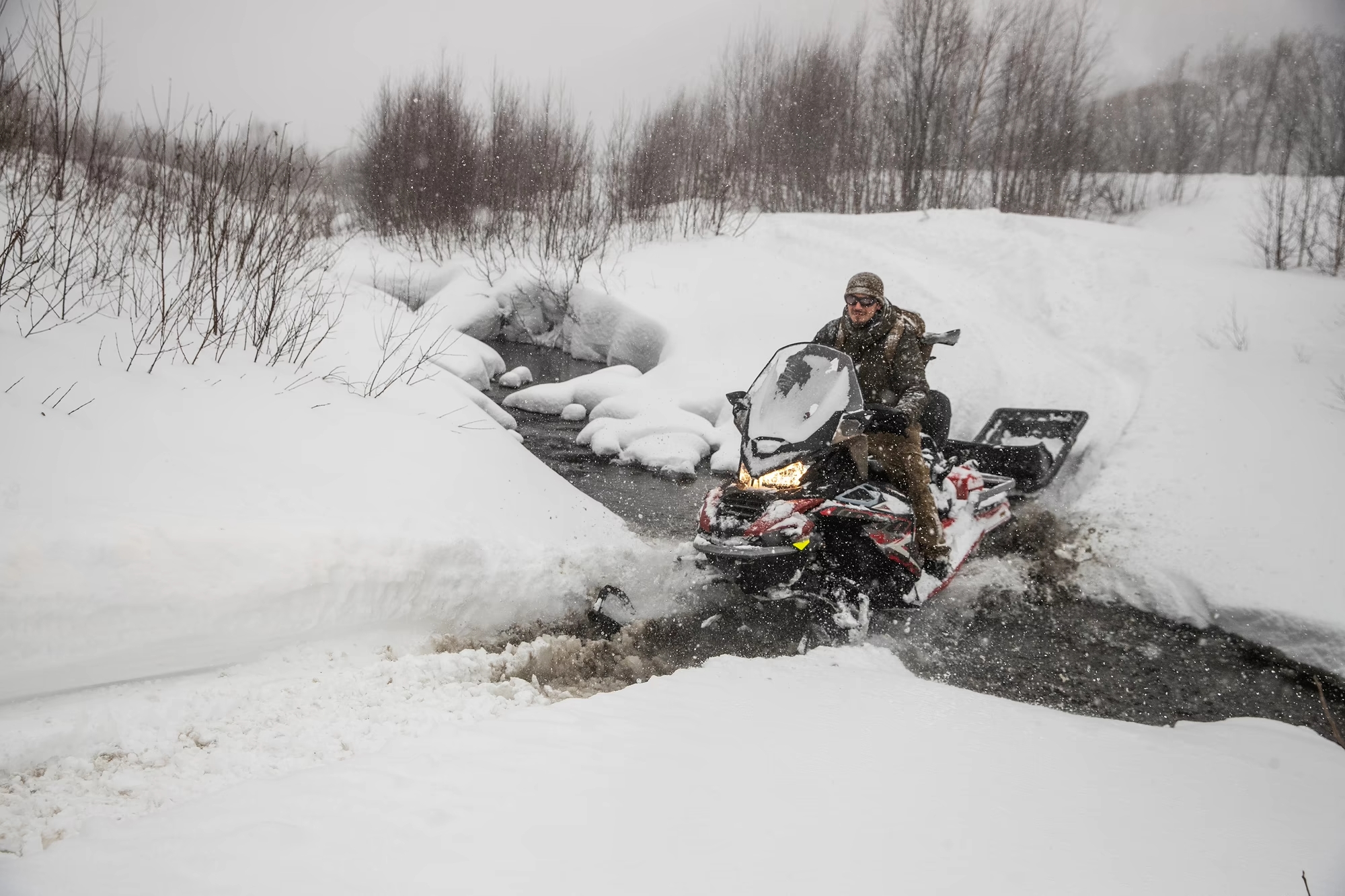 Снегоход Aodes Snowcross 1000 SWT 600 мм LCD, черный — изображение 11