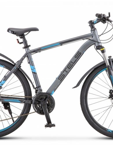 Велосипед 26" STELS Navigator-640 D (17" Серый/синий)