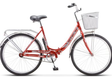 Велосипед 26" Pilot-810 с корзиной (Красный)