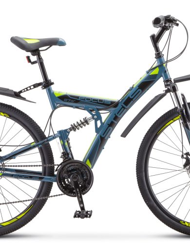 Велосипед 27.5"STELS Focus MD ( 19"Серый/желтый )