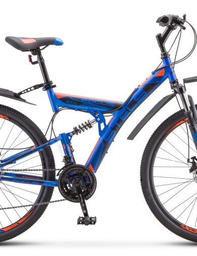 Велосипед 27.5"STELS Focus MD ( 19"Синий/неоновый/красный)