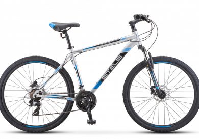 Велосипед 27.5" STELS Navigator-700 D ( 21" Серебристый/синий )