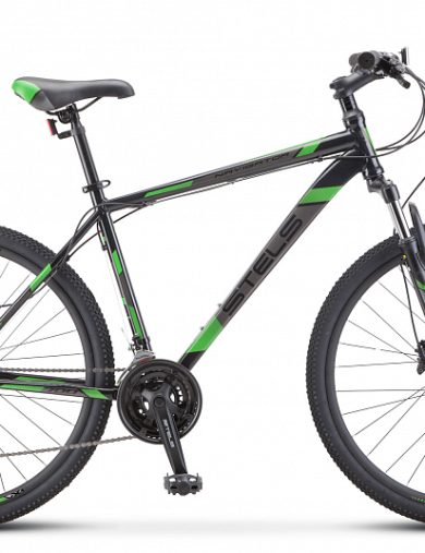 Велосипед 27.5" STELS Navigator-700 D ( 21" Черный/зеленый )