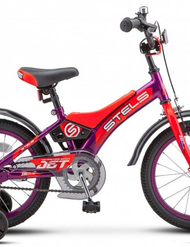 Велосипед 16"STELS JET ( 9"Фиолетовый/оранжевый)